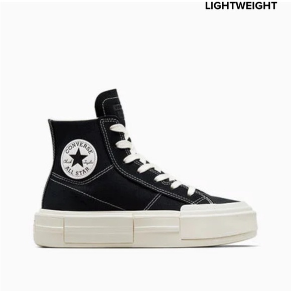 Converse Chuck Taylor Women’s 8.5 Black White All Star Cruise High Top Sneakers - Picture 11 of 12